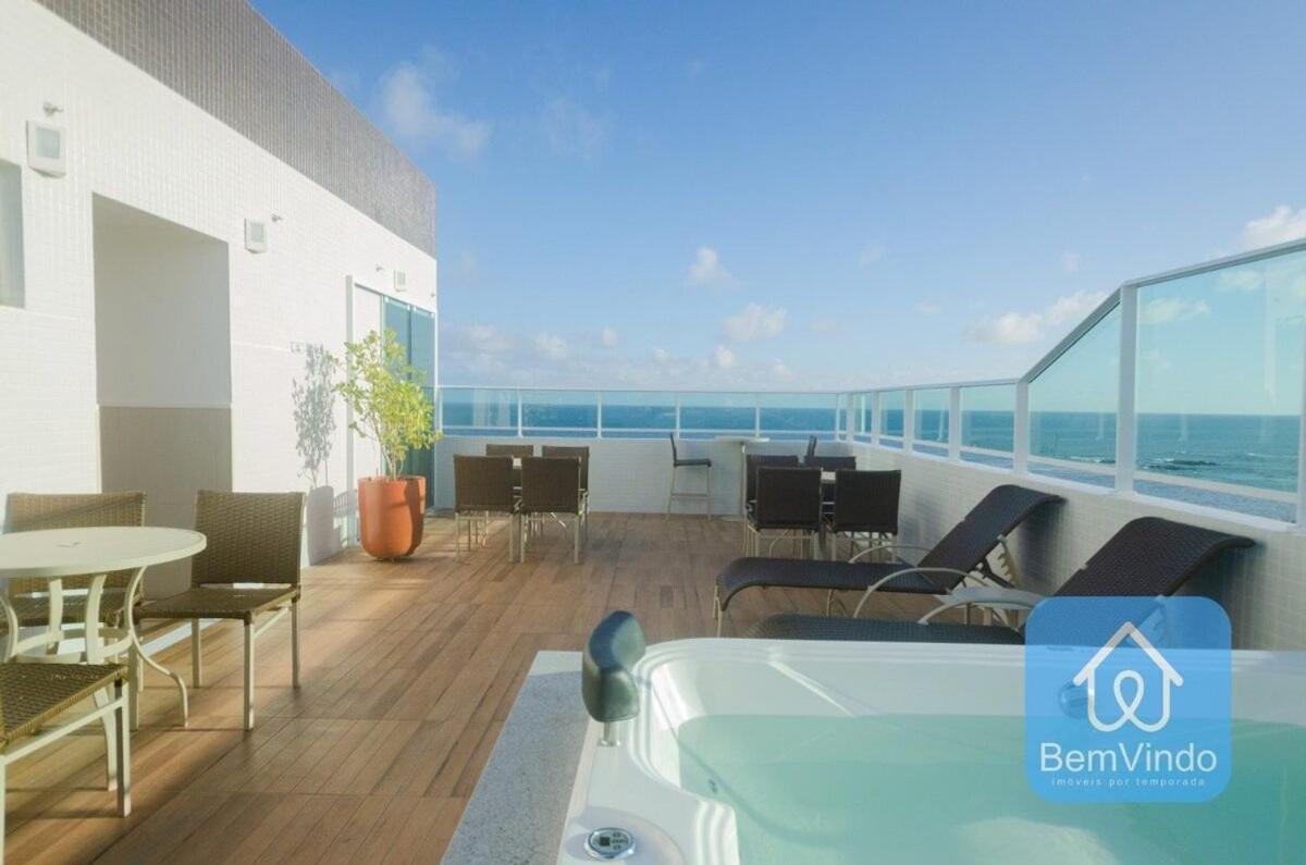 Studio A 150M Da Praia De Piata Salvador Exteriér fotografie